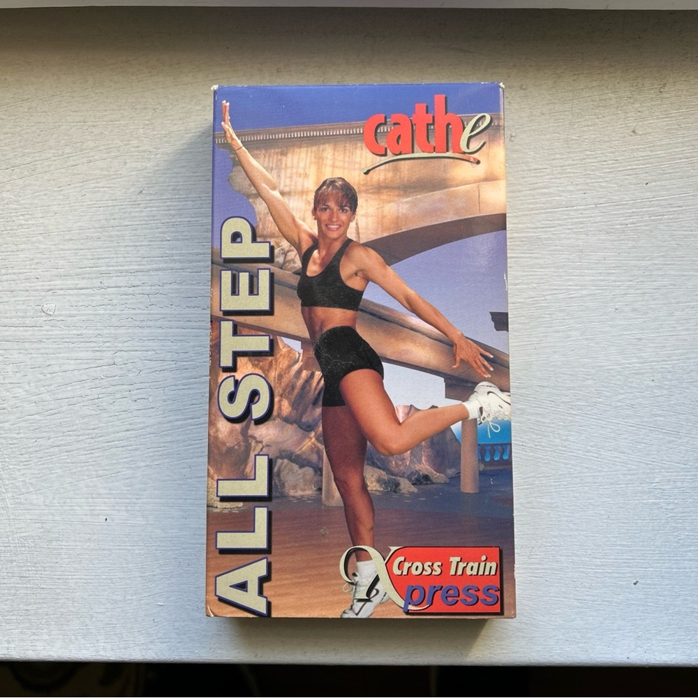 Vintage VHS CathE All Step Cross Train XPress Workout Video 2002